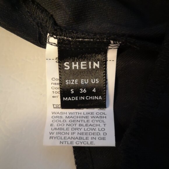 Shein Ladies Lightweight Adjustable Straps Black Overalls - Picture 3 of 10